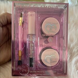 Glamour Lash & Brow Gel Mascara Set - Pink and Gold
